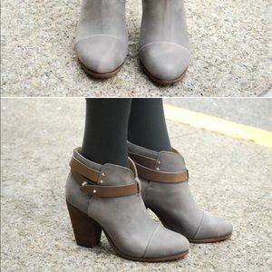 Rag & Bone Grey and Tan Harrow Bootie Size 38